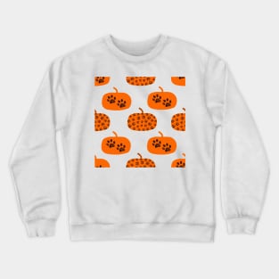 Pumpkins with paws Crewneck Sweatshirt